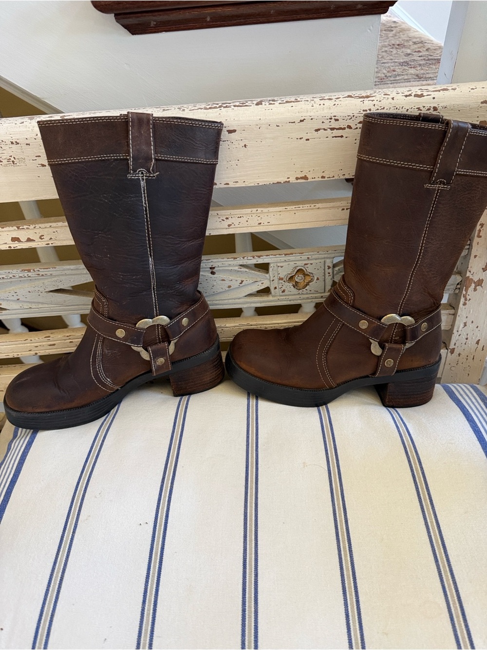 American Eagle Leather Harness Boots